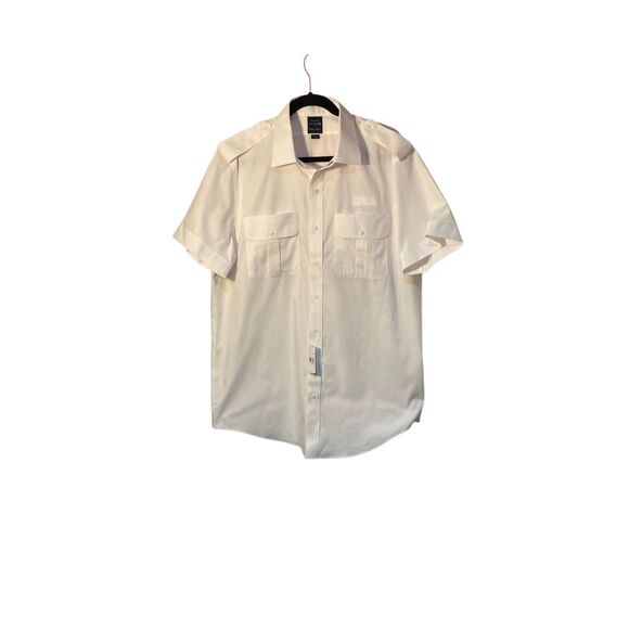 NWT Brooks brothers men’s united pilot uniform button up shirt, size 17 - Picture 2 of 6